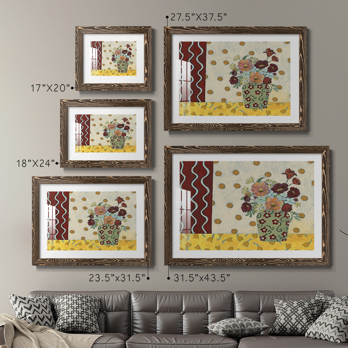 Flowerscape II-Premium Framed Print - Ready to Hang