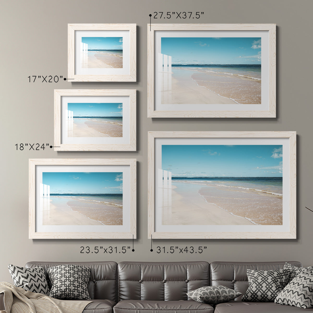 Sugar Sand Beach - Barnwood Framed Art Print