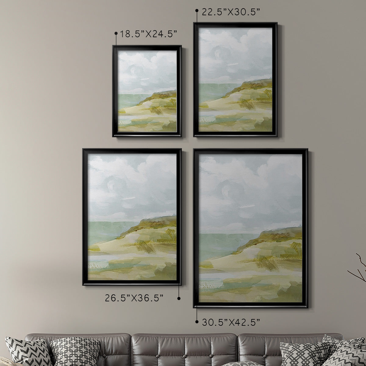 Inlet Impression II - Modern Framed Canvas Print