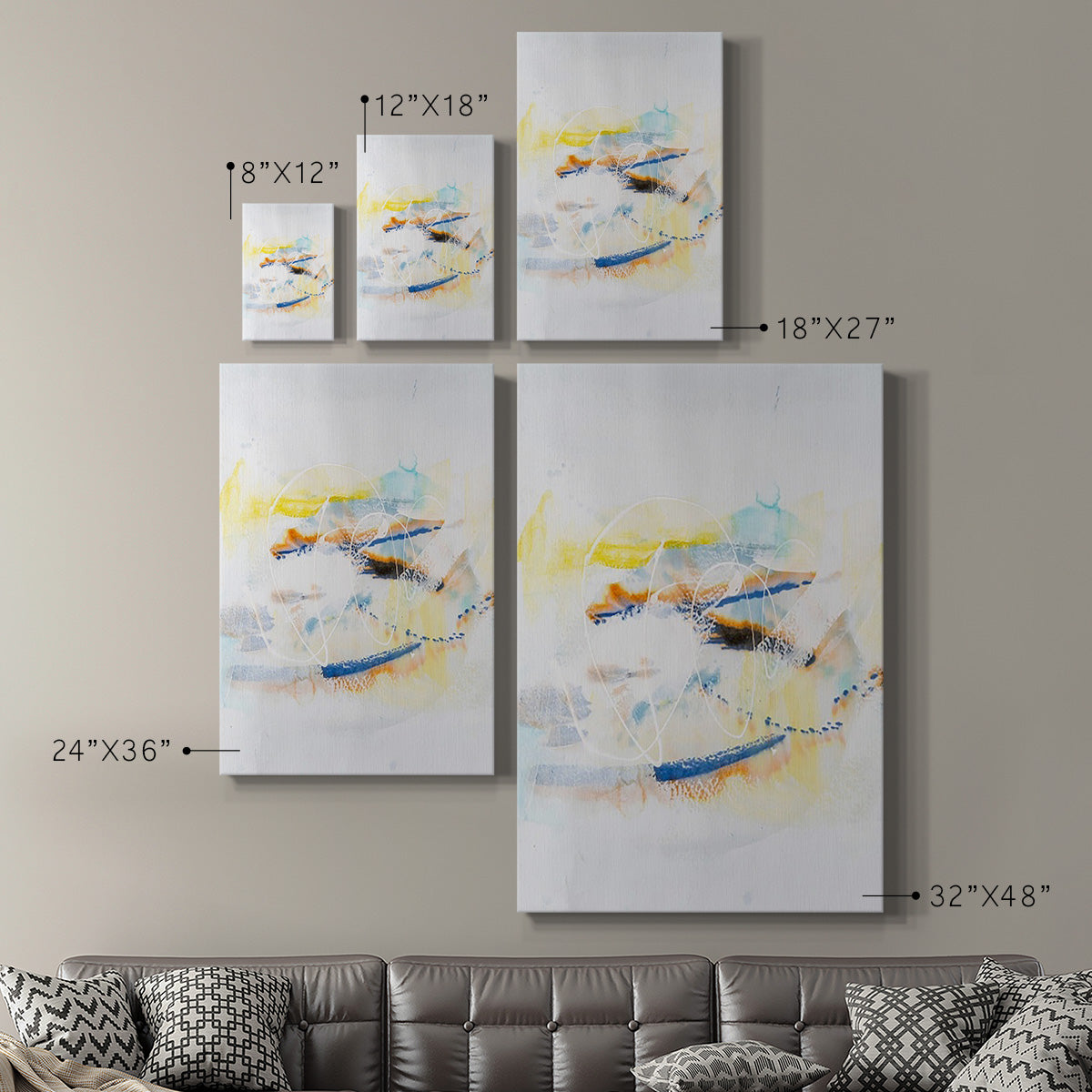 Spacial I Premium Gallery Wrapped Canvas - Ready to Hang