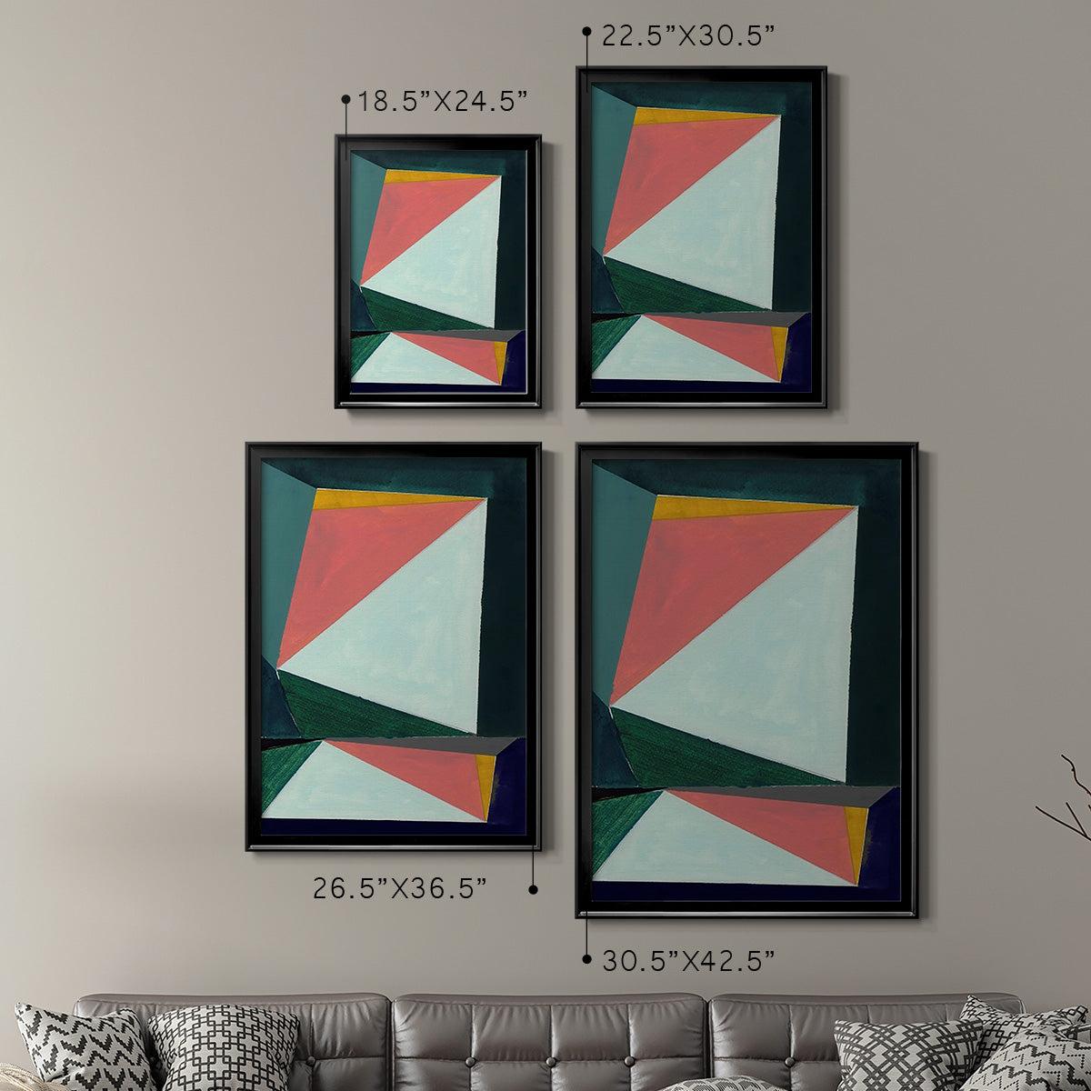 Chop I - Modern Framed Canvas Print