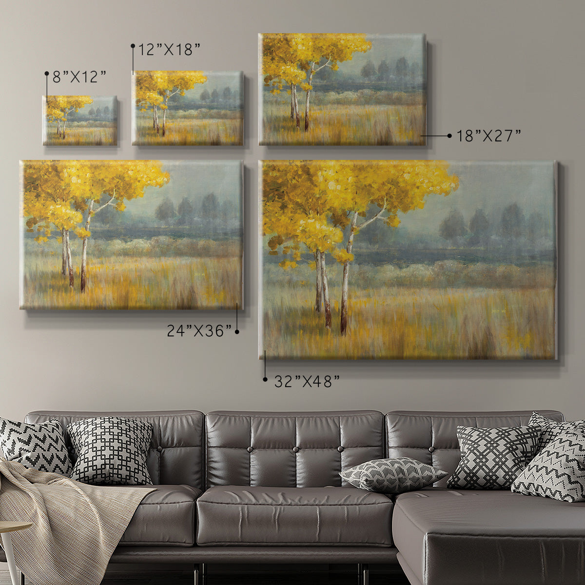 Yellow Landscape - Canvas Art Print