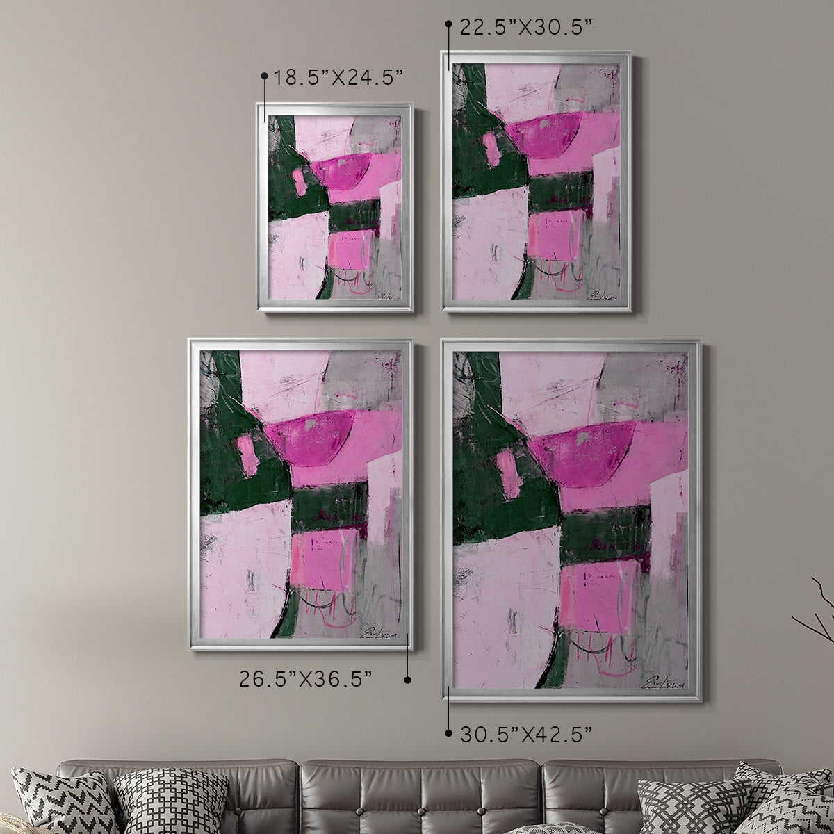 Party Mixer I - Modern Framed Canvas Print