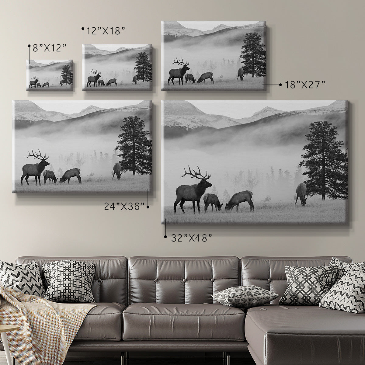 Mountain Elk - Canvas Art Print