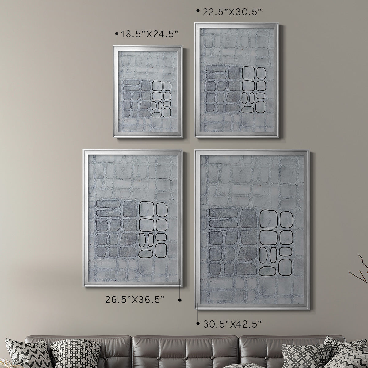 Lumen Colour II - Modern Framed Canvas Print