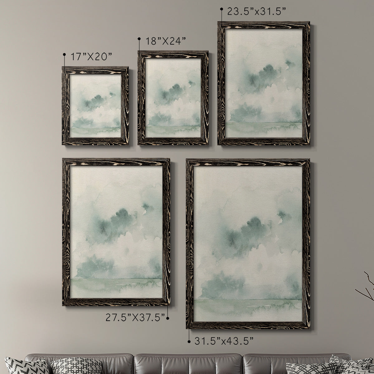 Ocean Impression I - Premium Framed Canvas 2 Piece Set - Ready to Hang