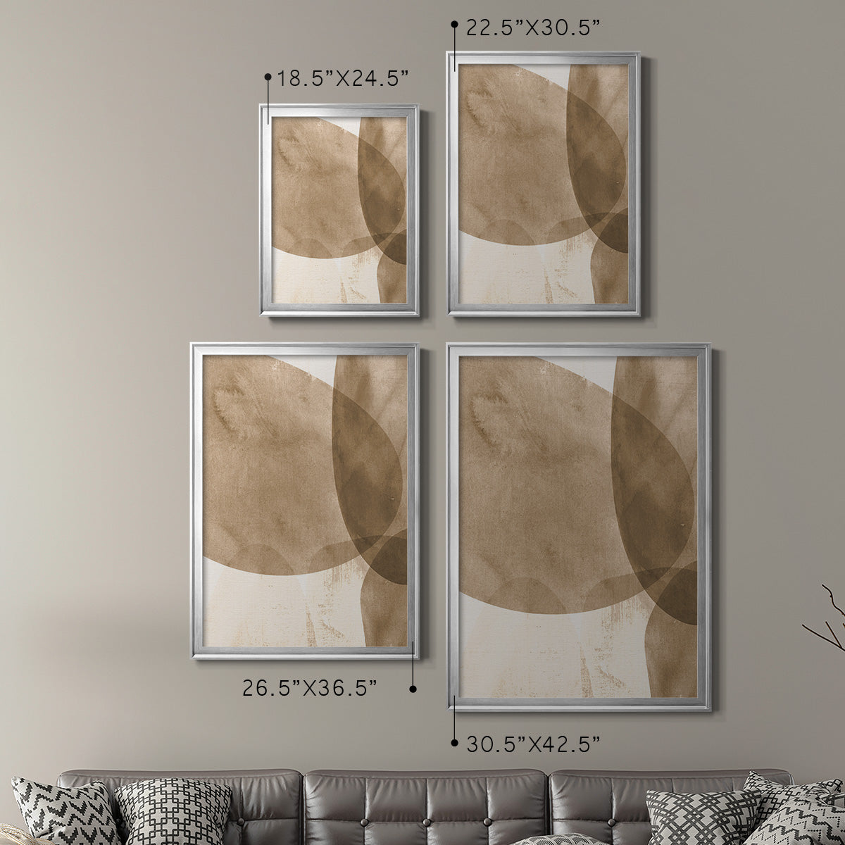 Neutral Object I - Modern Framed Canvas Print