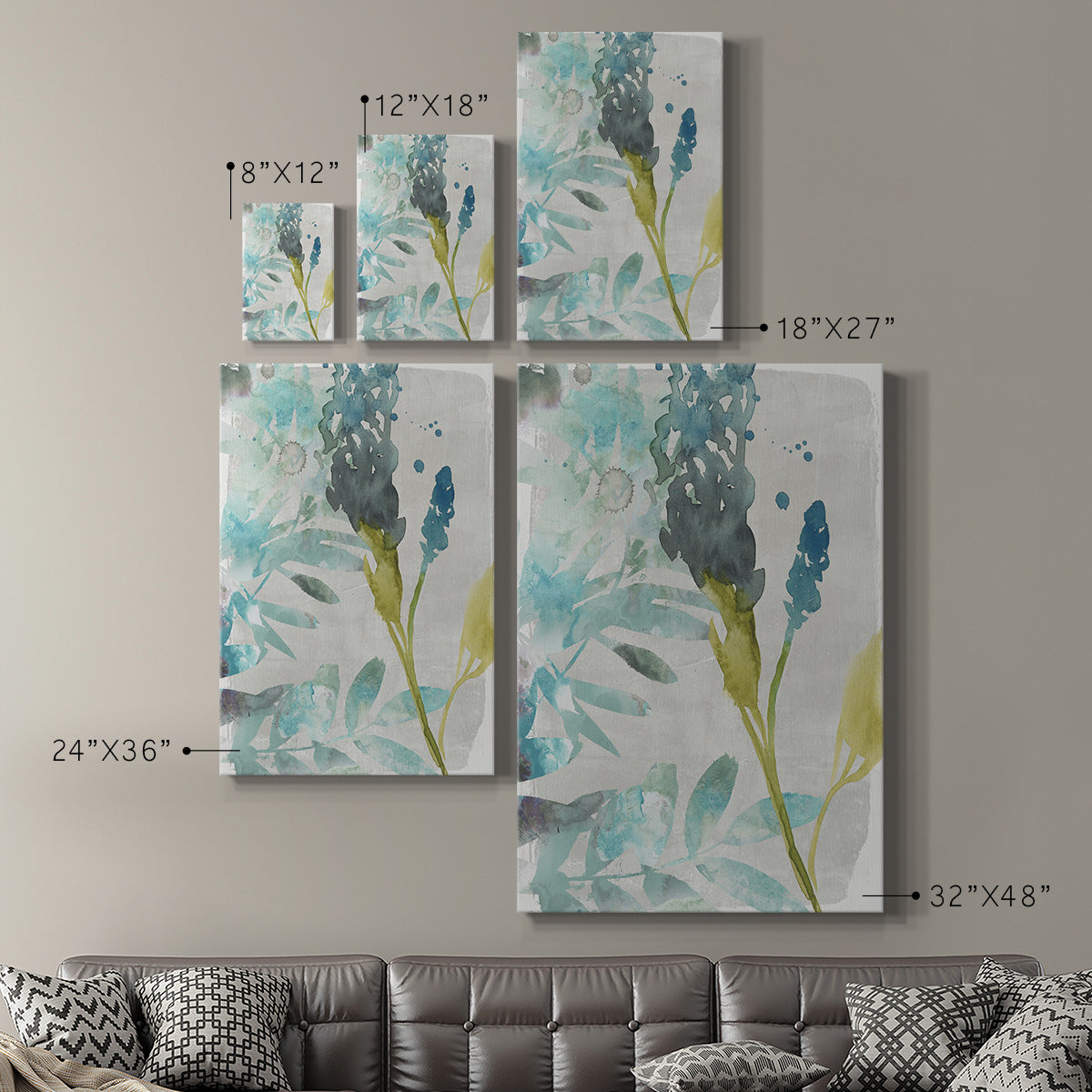 Flower Layers I - Canvas Art Print