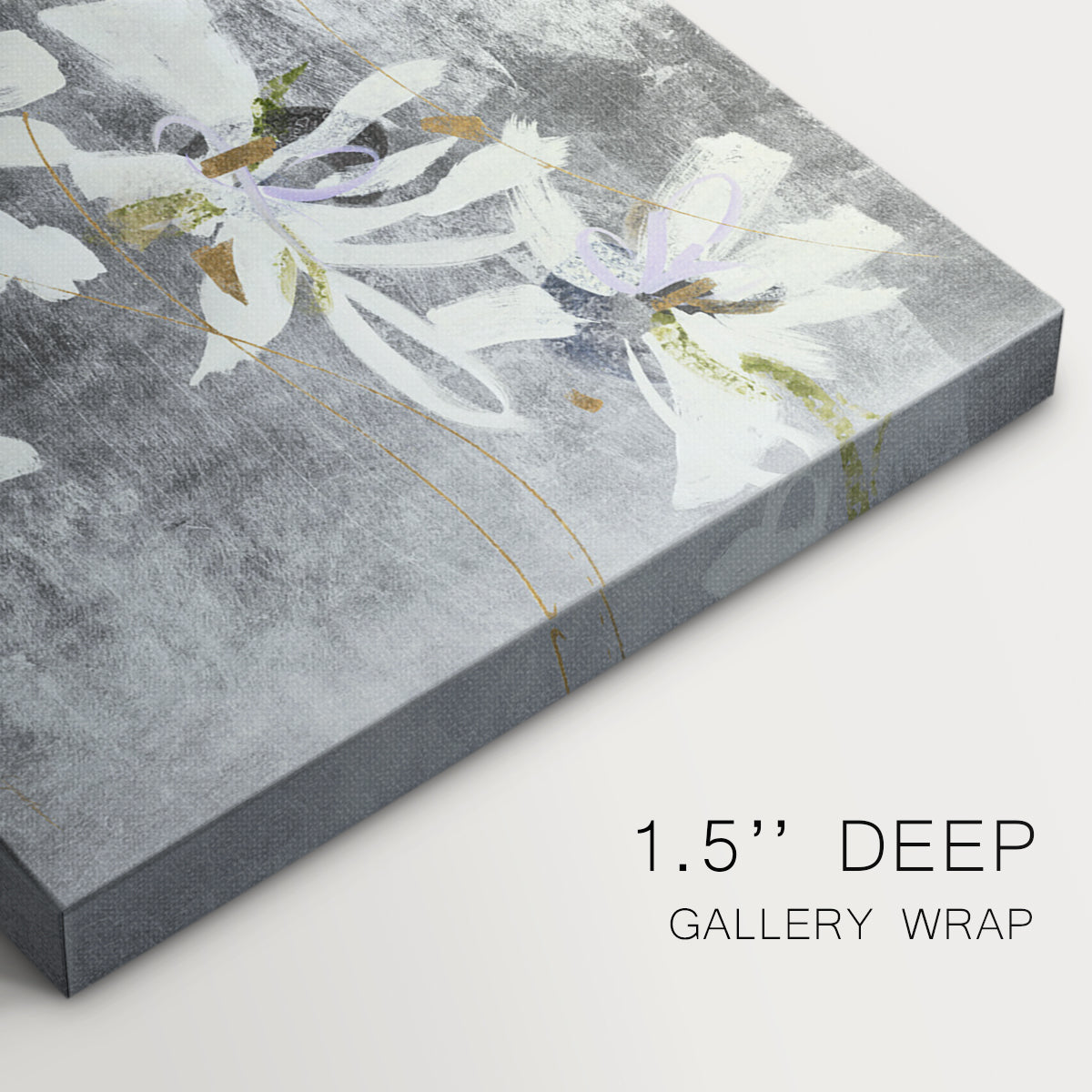 floral,painting,abstract,flowers,Gray background,white blossoms,purple accents,green highlights,texture,art,decoration,design,contemporary,modern,still life,nature,canvas,composition,elegance,beauty,vibrant,detail,creativity,brush strokes,indoor decor,aesthetics,hand-painted,impressionism,visual art,relaxing,harmony,nature-inspired,organic forms,soft colors,interior design,uplifting,decoration idea,art piece,expression