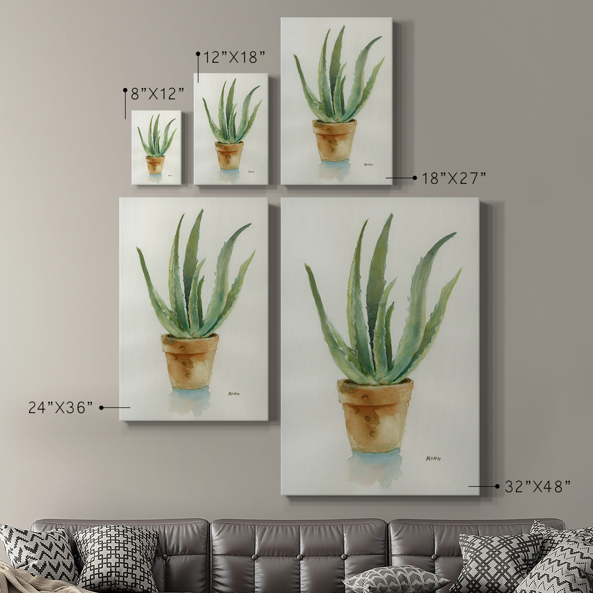 Succulent IV - Canvas Art Print