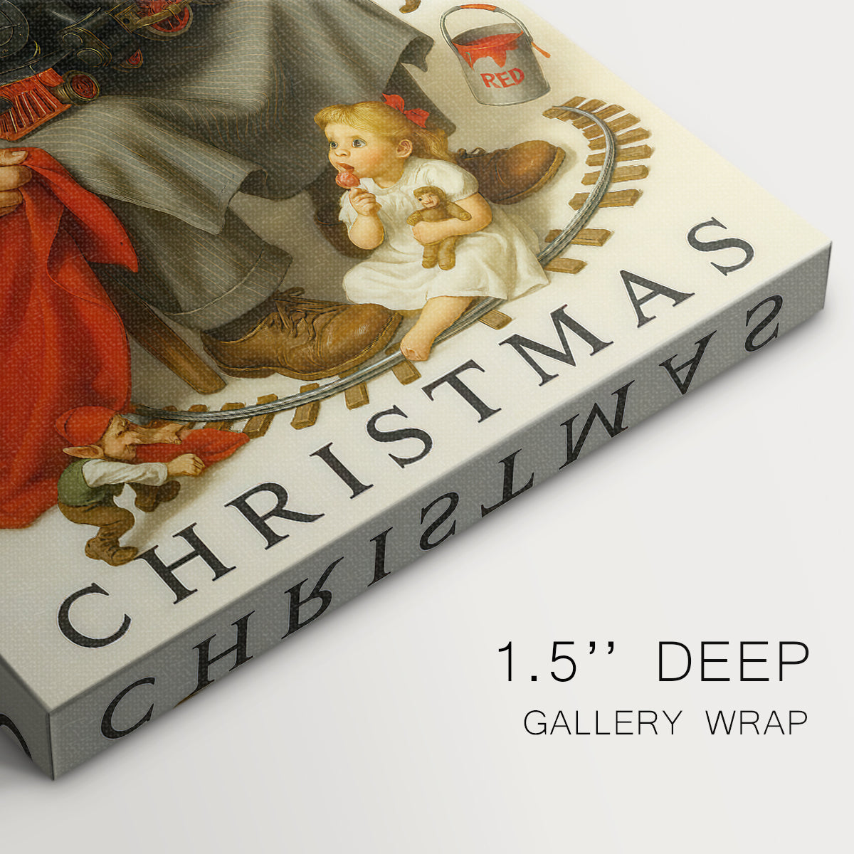 Gilded Icicles Square - Canvas Art Print