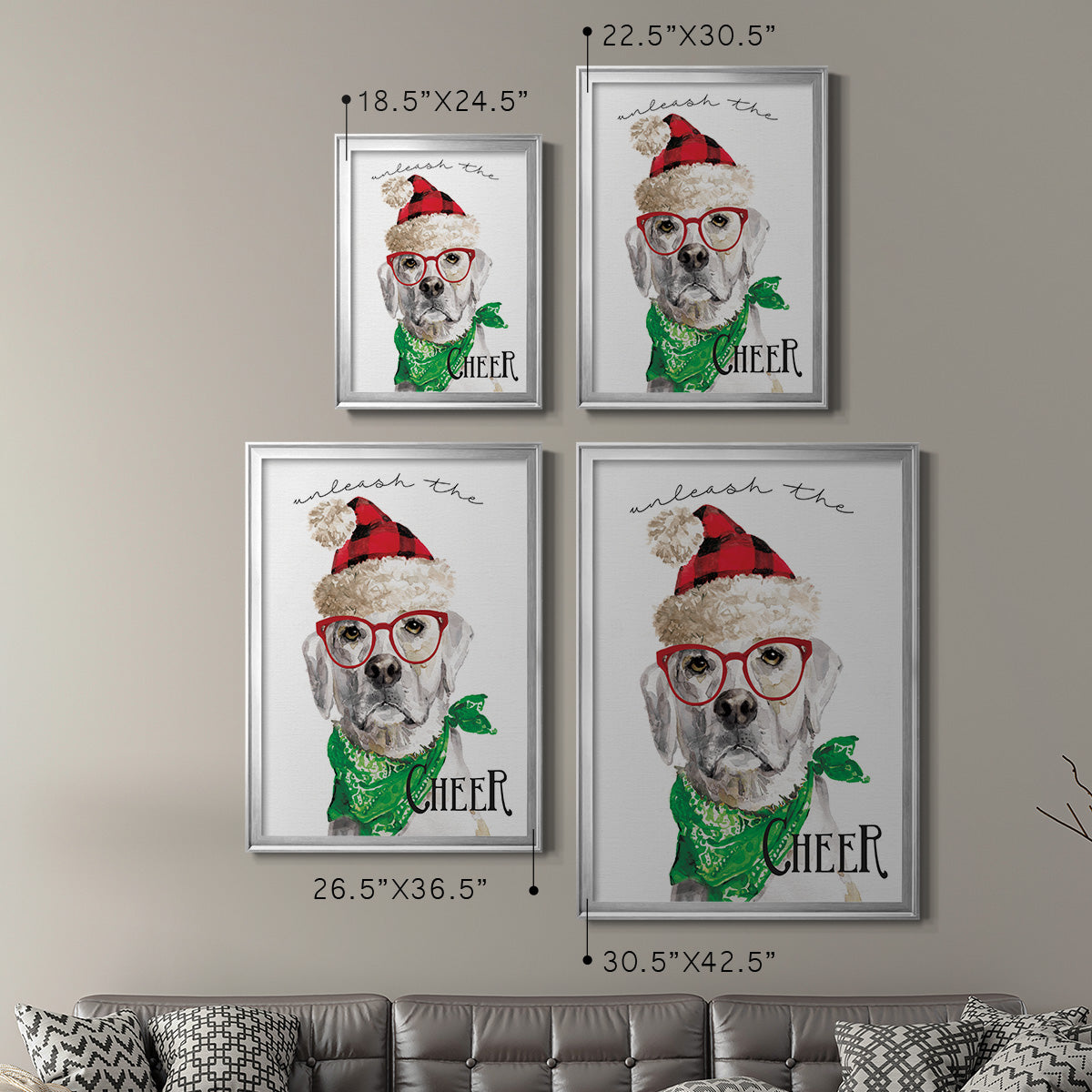 Unleash the Cheer - Modern Framed Canvas Print