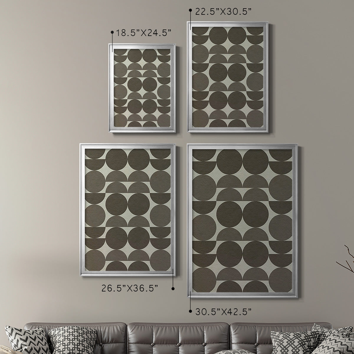 Neutral Subtle Shift II - Modern Framed Canvas Print