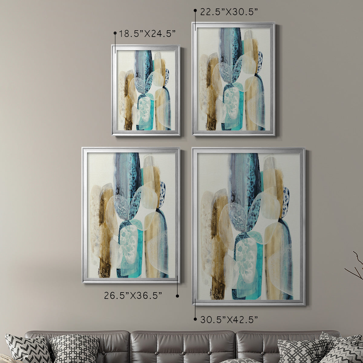 Mood Elevator - Modern Framed Canvas Print