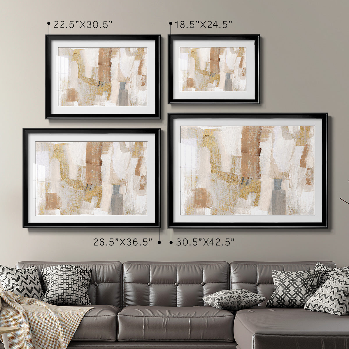 Gold Quartz I Premium Framed Print - Ready to Hang