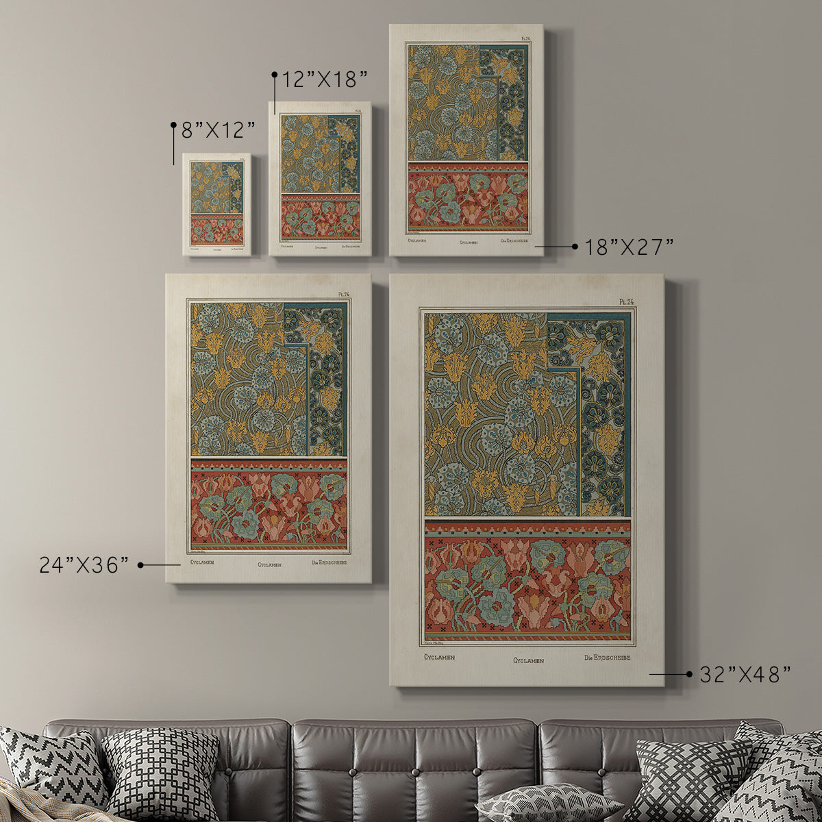 Nouveau Decorative I - Canvas Art Print