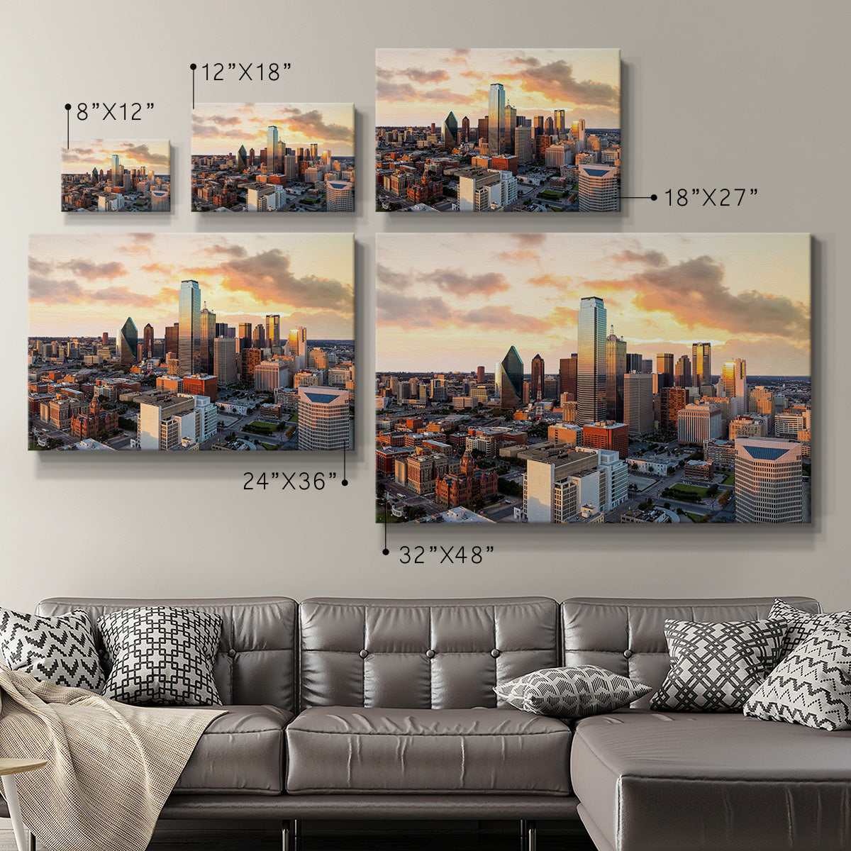 Dallas, Texas Cityscape - Canvas Art Print