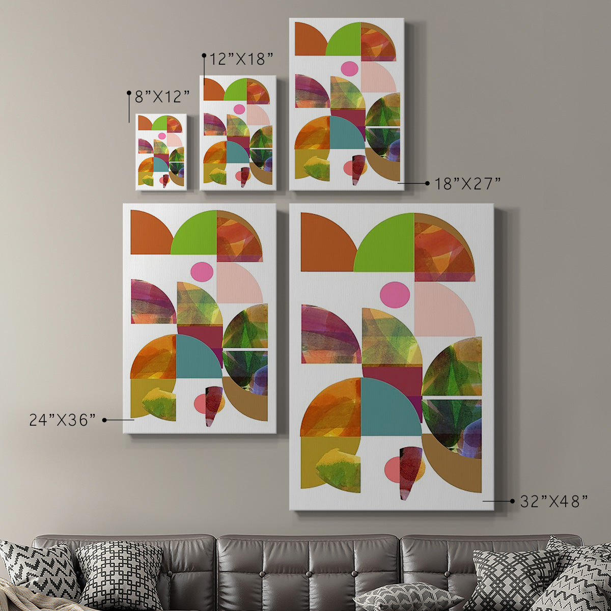 Dorset Shapes II Premium Gallery Wrapped Canvas - Ready to Hang