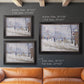 Snow, Boulevard de Clichy, Paris - Ornate Framed Canvas Print