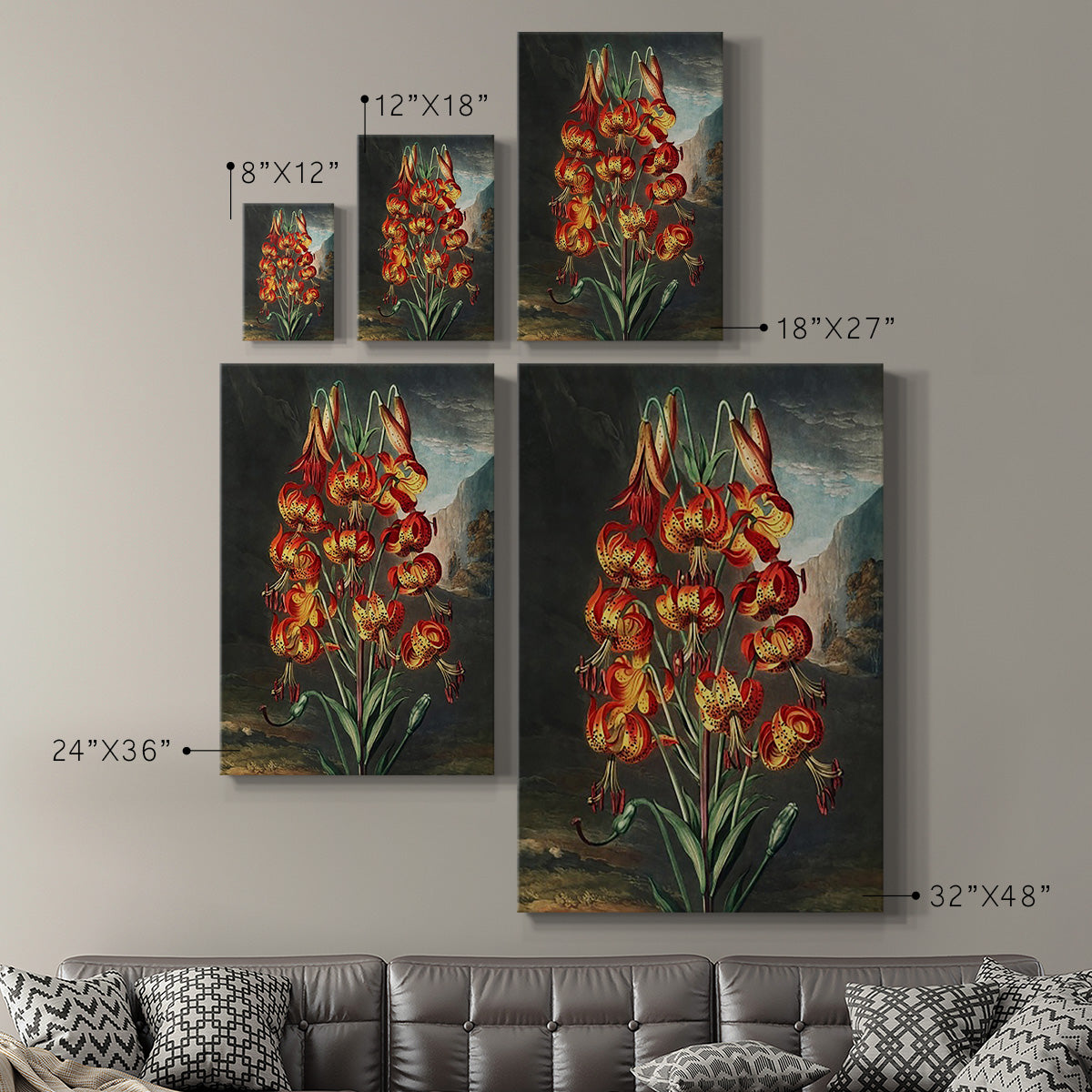 Temple of Flora III - Canvas Art Print