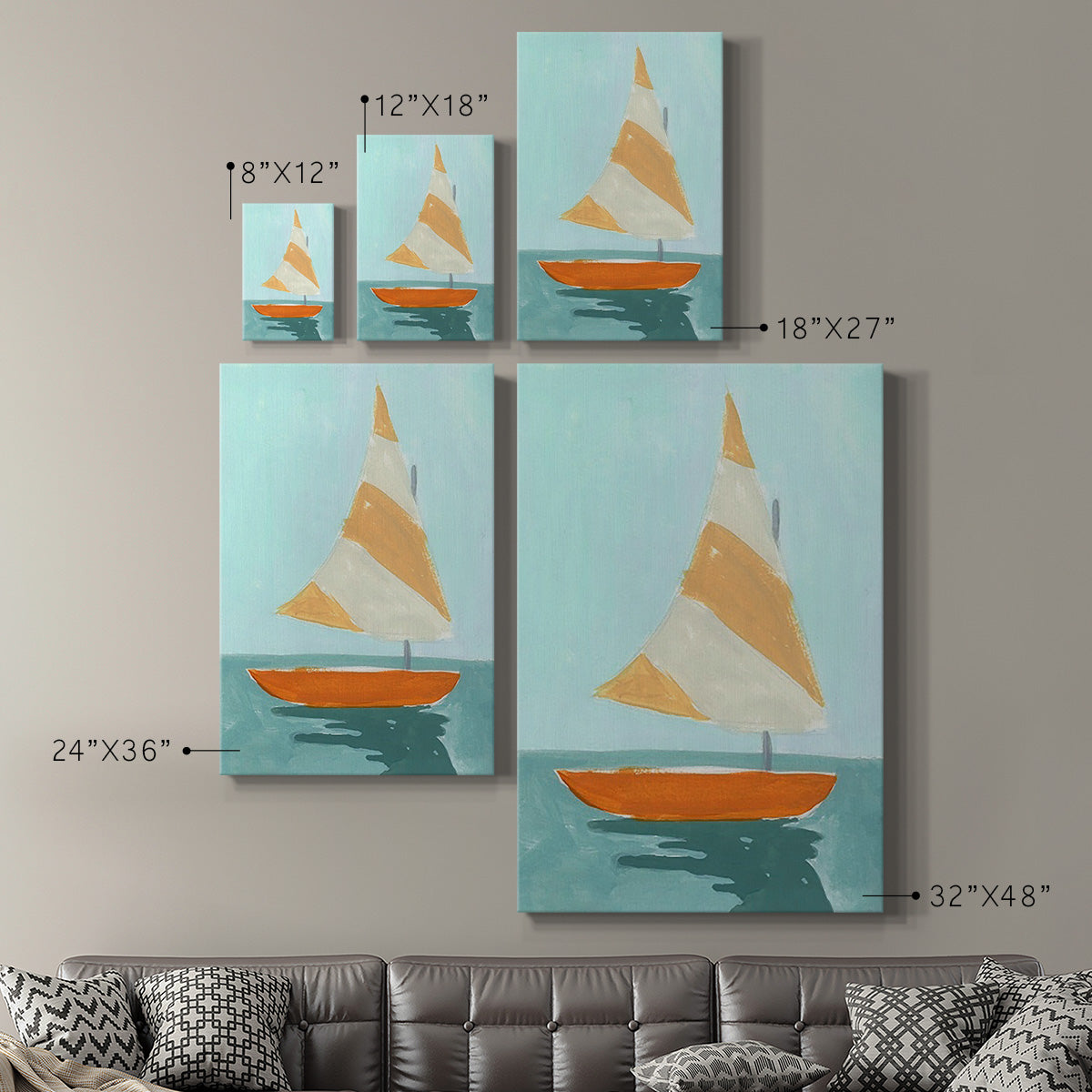 Small Sail I - Canvas Art Print