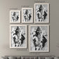 Ocean Inkblot I - Premium Framed Canvas 2 Piece Set - Ready to Hang