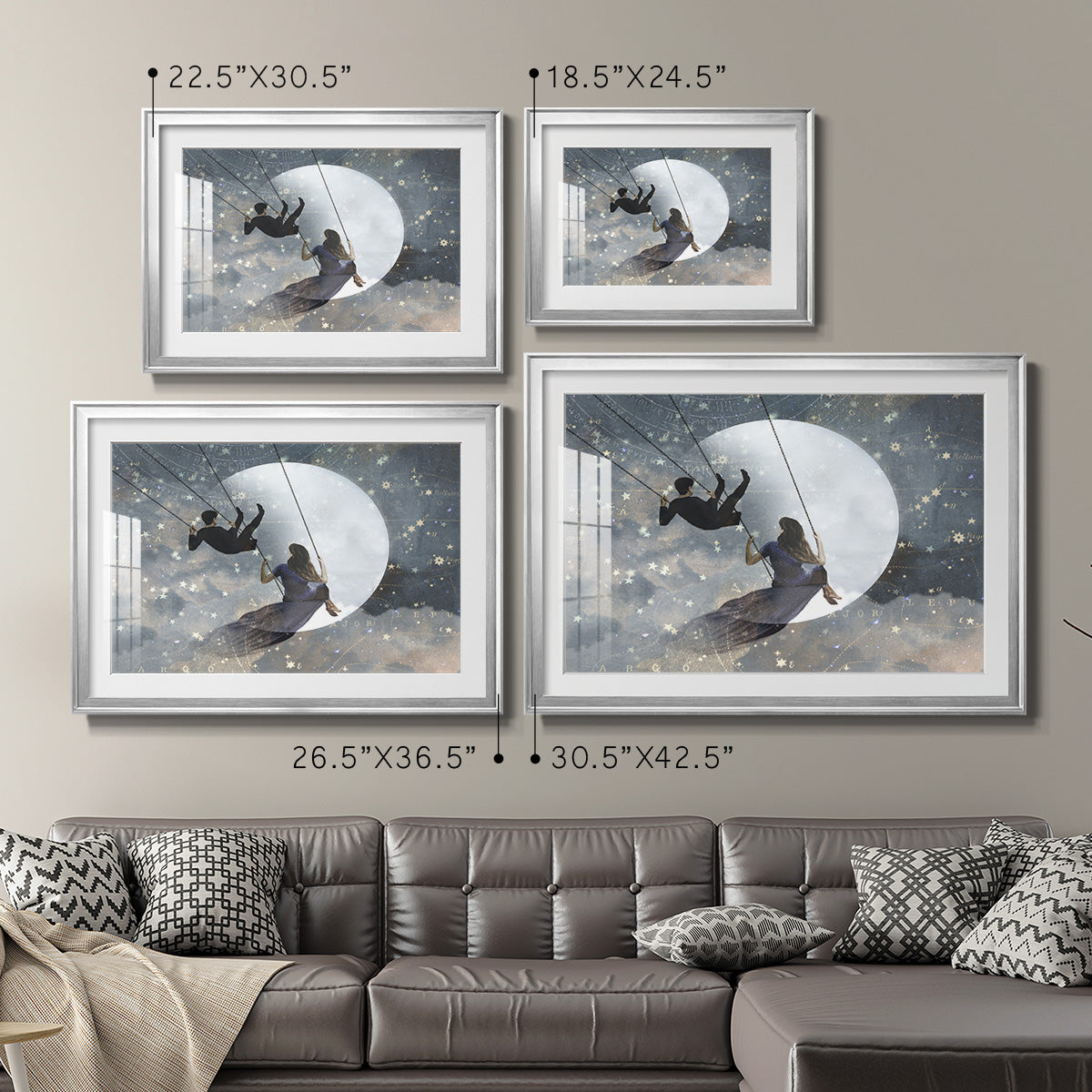 Celestial Love II Premium Framed Print - Ready to Hang