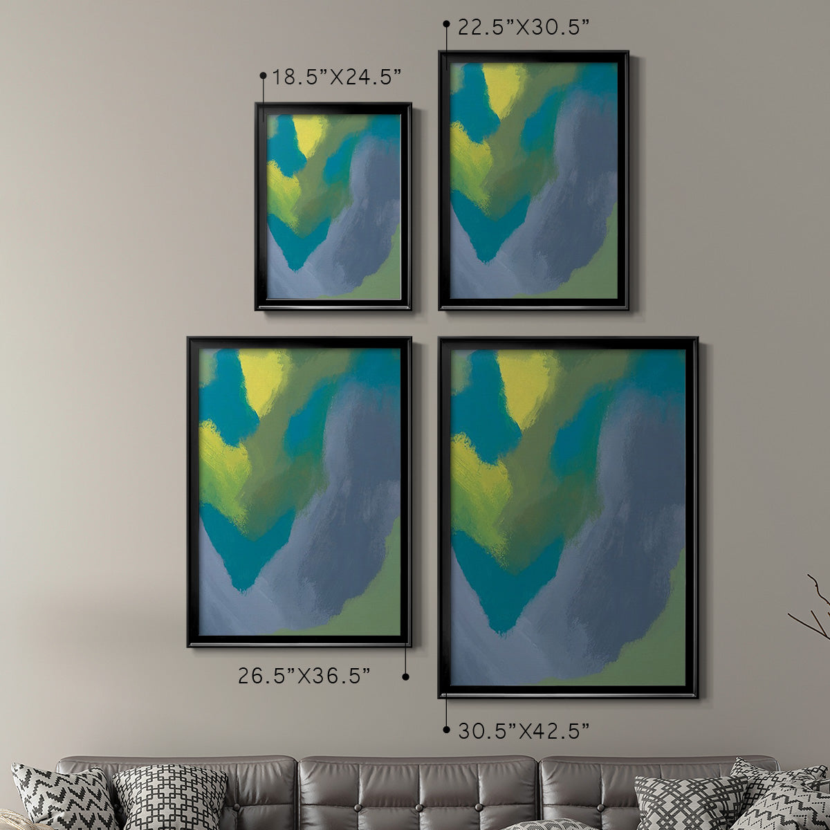Lost in Memories II - Modern Framed Canvas Print