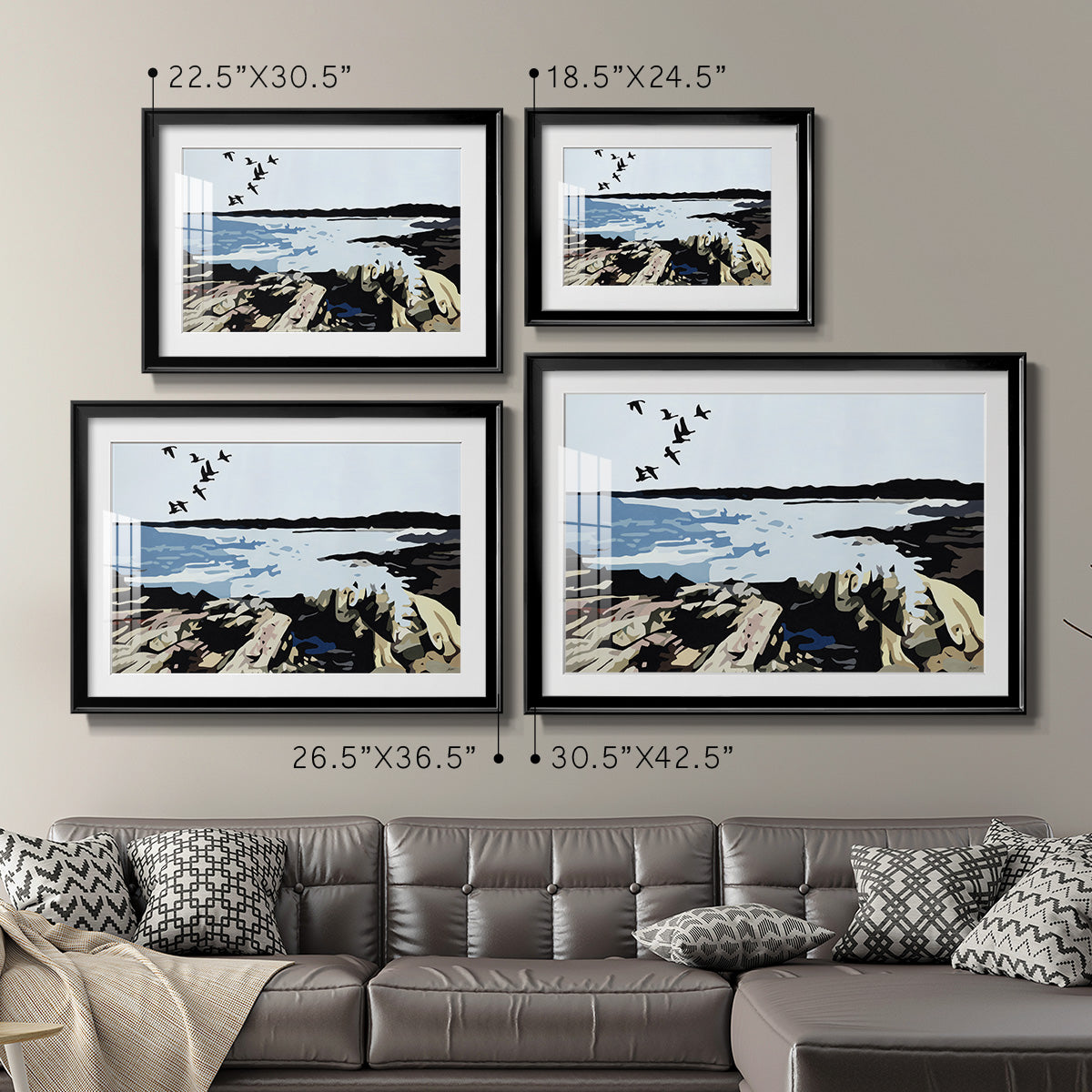 Maine Event - Modern Framed Art Print
