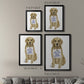 Love and Golden Retriever - Modern Framed Canvas Print