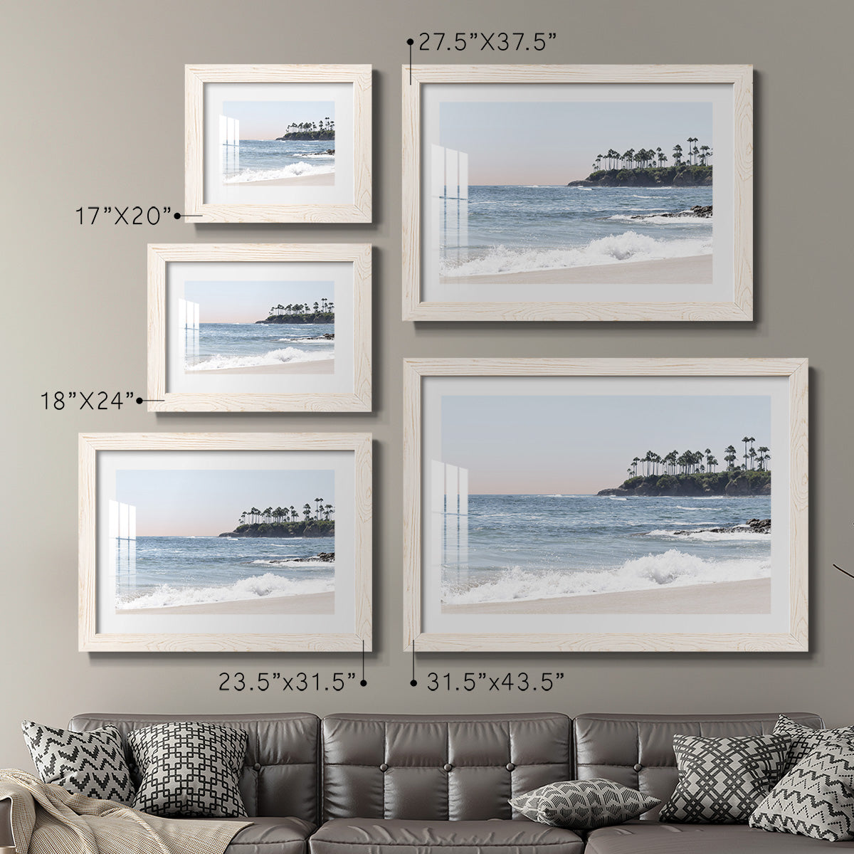 Distant Palms - Barnwood Framed Art Print