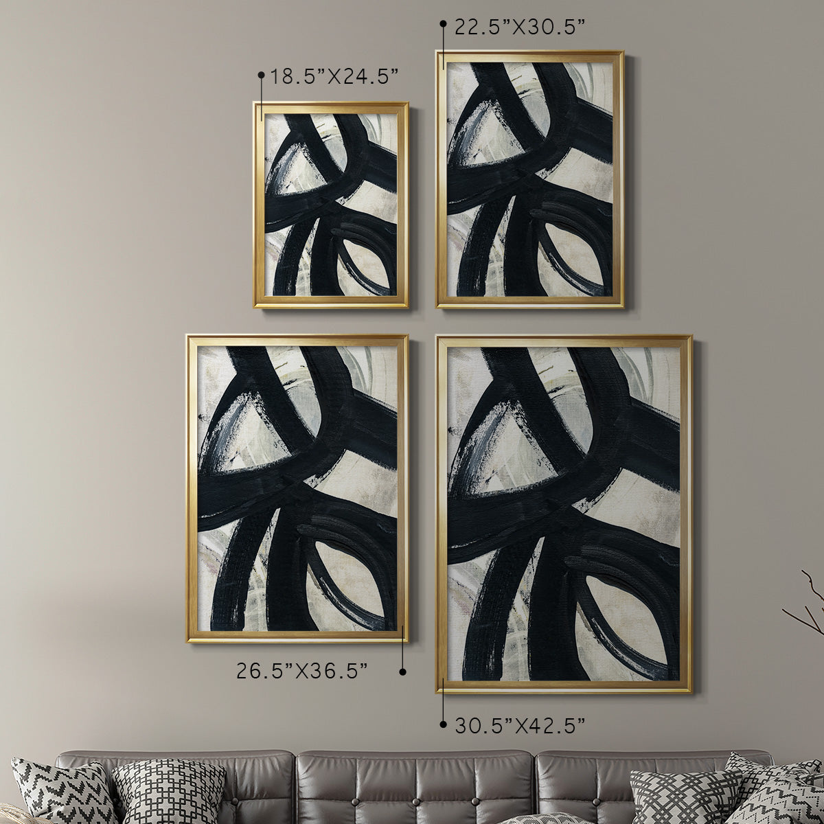 A Day in Brooklyn - Modern Framed Canvas Print