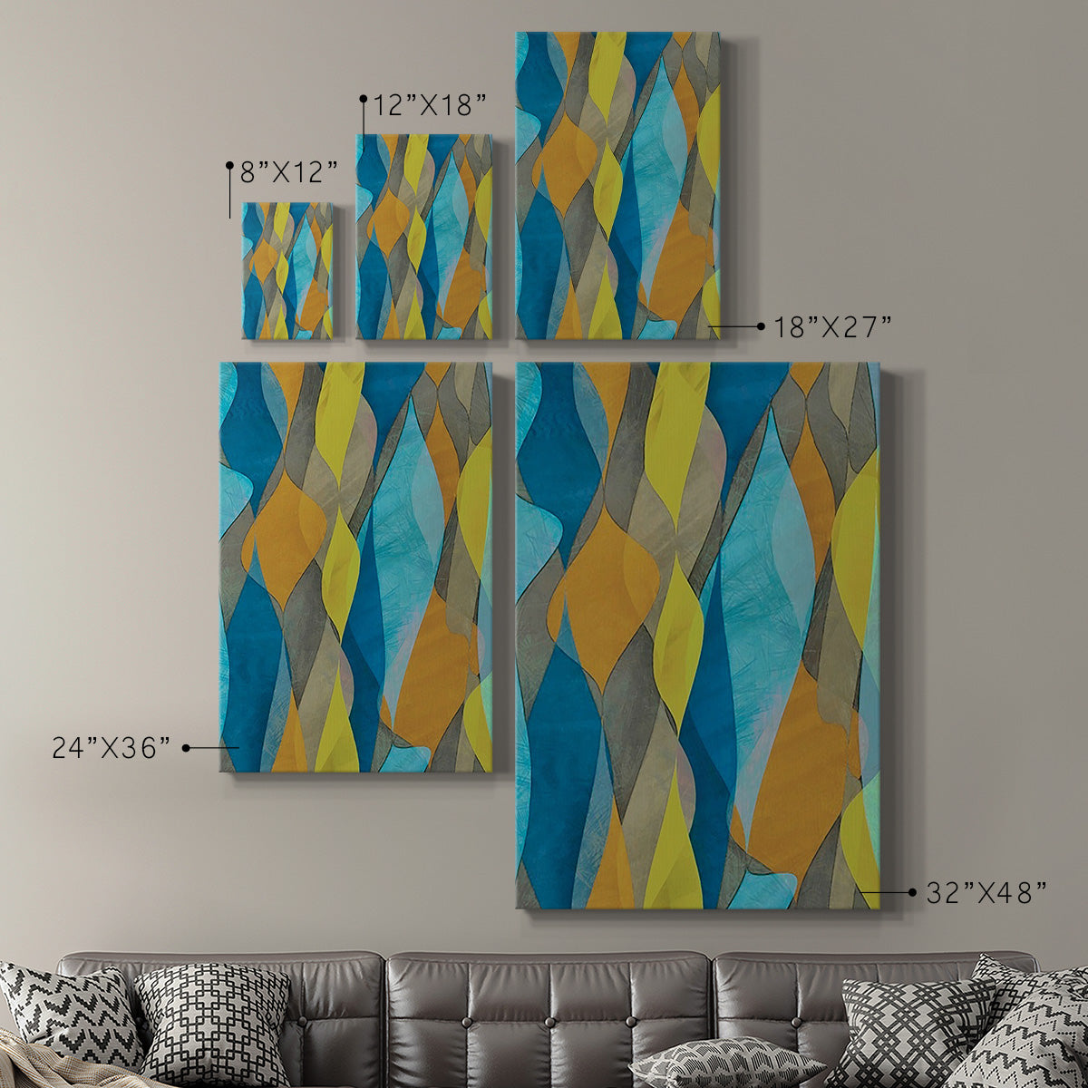 Colorful Cascade I - Canvas Art Print