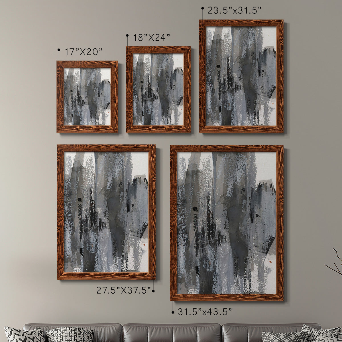 Loft Pastel III - Premium Framed Canvas 2 Piece Set - Ready to Hang