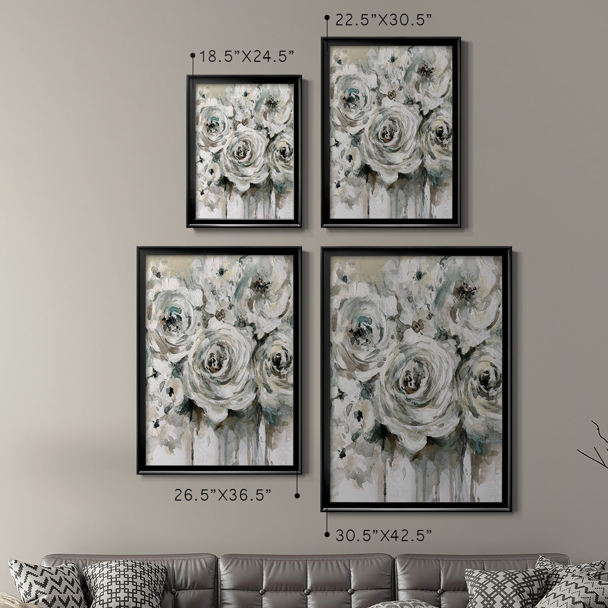 Soft Fragrance II - Modern Framed Canvas Print