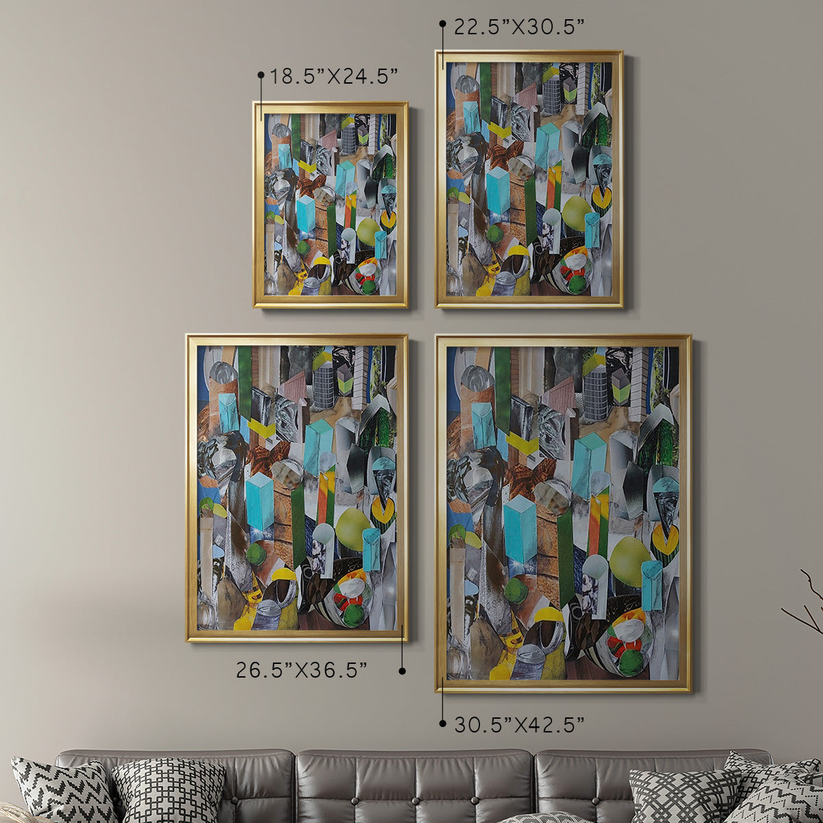 Puerto Vallarta - Modern Framed Canvas Print