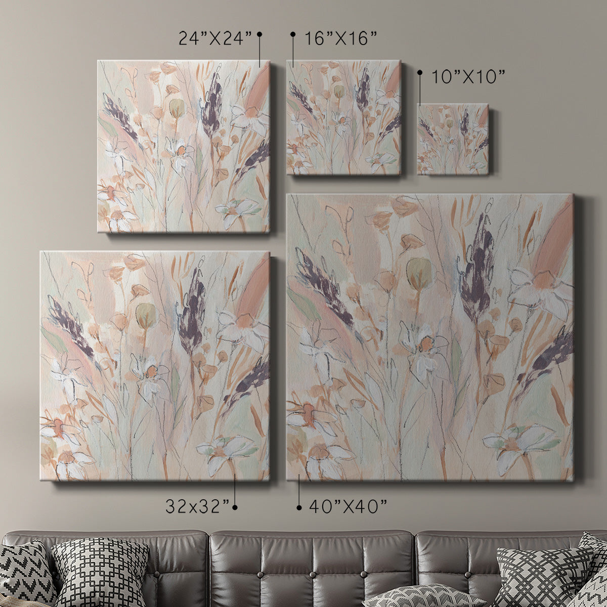 Lavender Flower Field II - Canvas Art Print