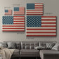 Rustic American Flag - Canvas Art Print