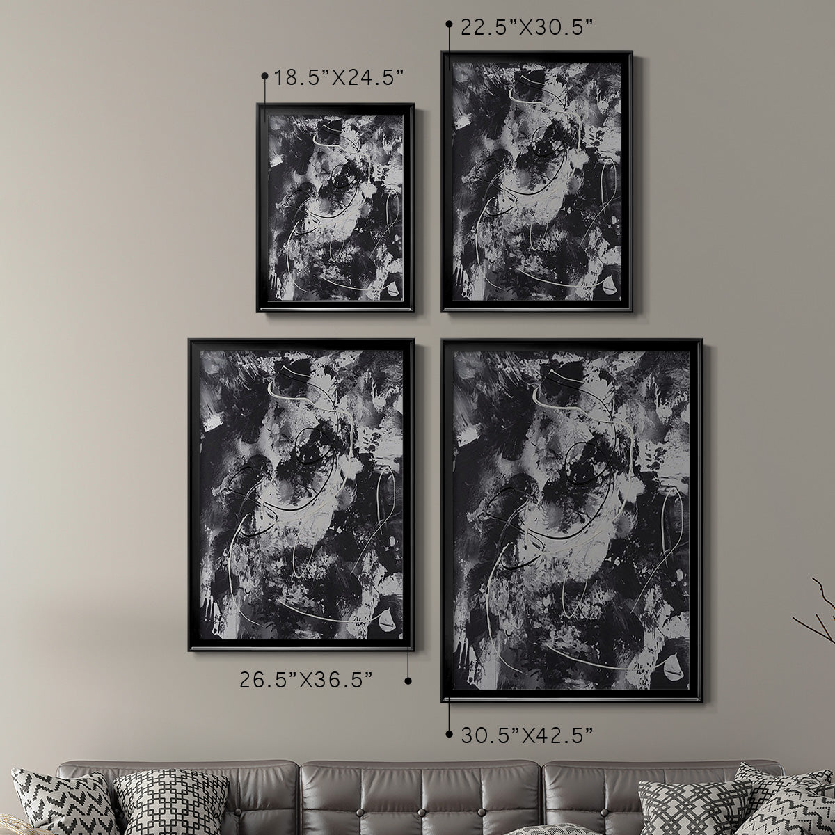 Radical Mix I - Modern Framed Canvas Print