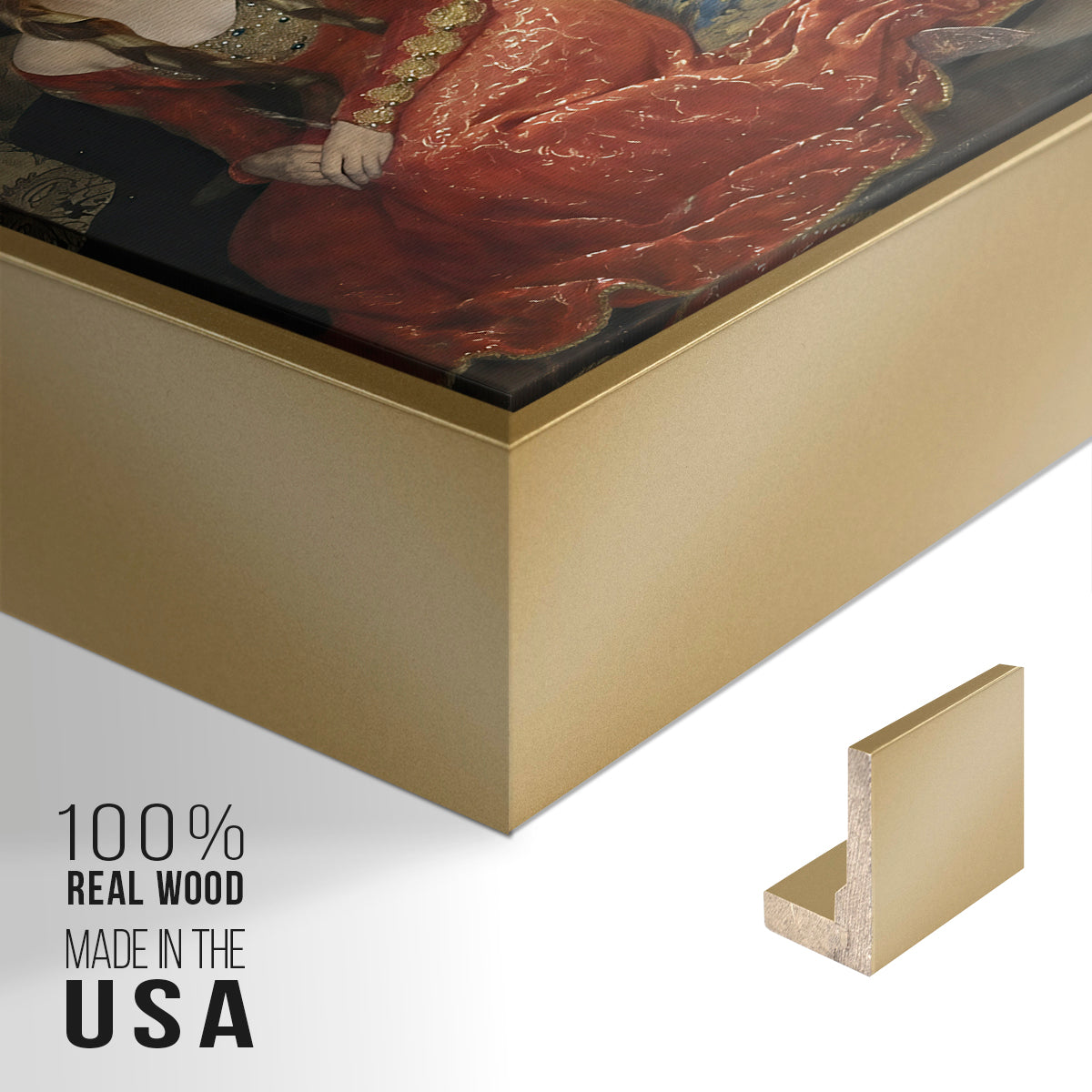 The Sleeping Beauty, 1921 - Floater Framed Canvas Print