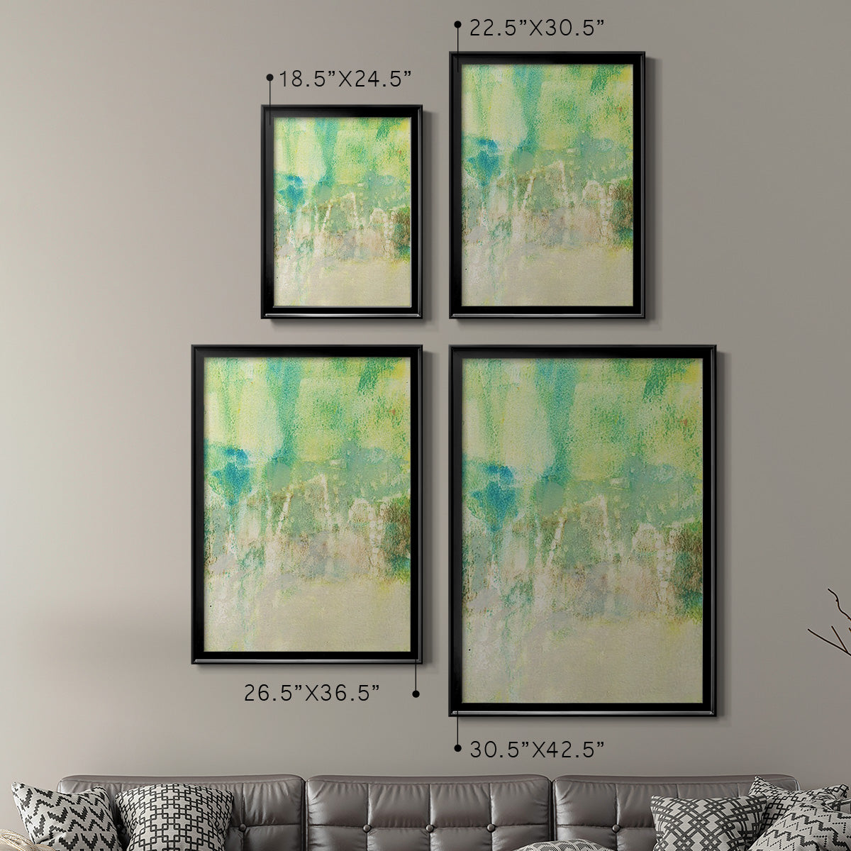 Serus II - Modern Framed Canvas Print