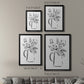 Sketchy Bouquet I - Modern Framed Canvas Print