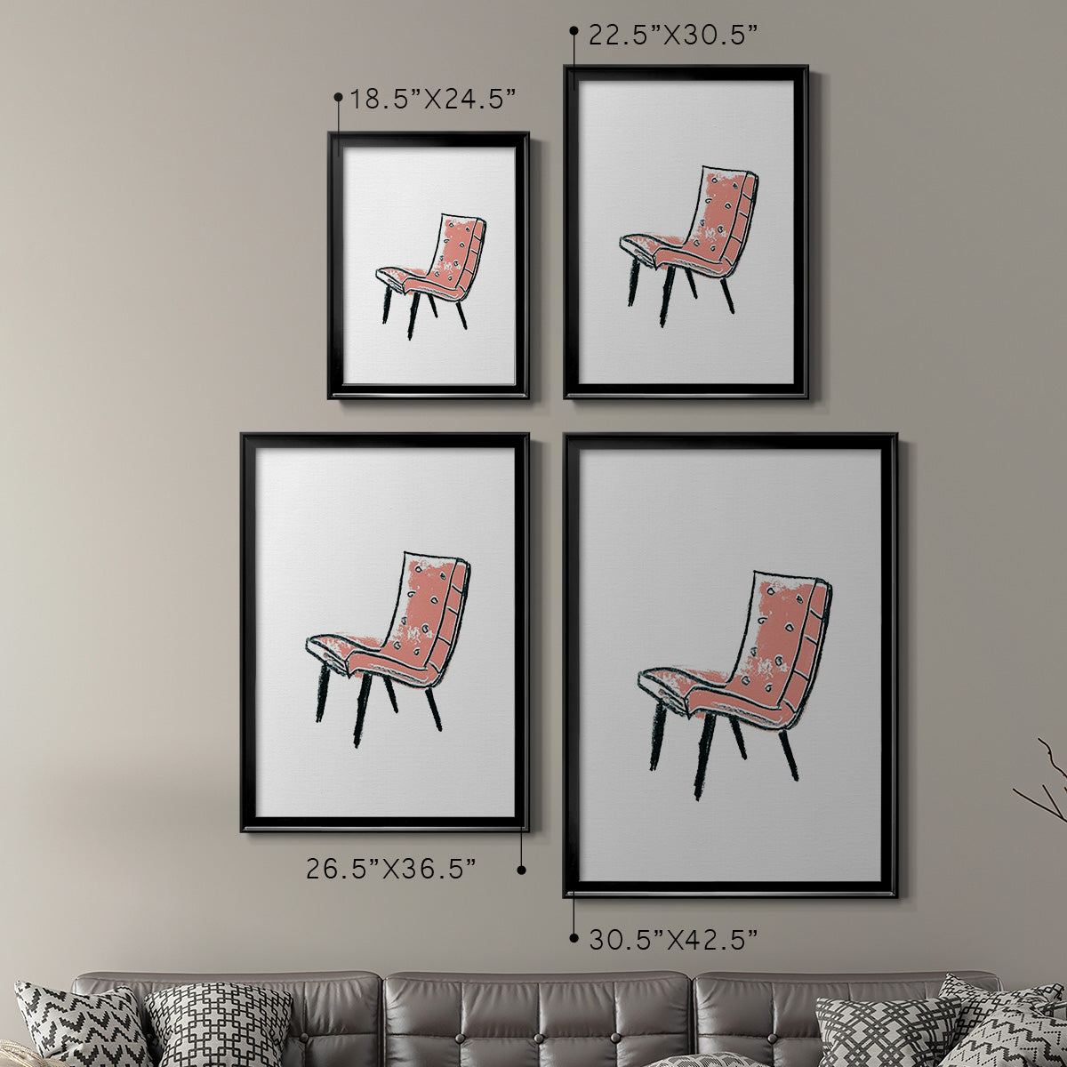 Take a Seat IX - Modern Framed Canvas Print