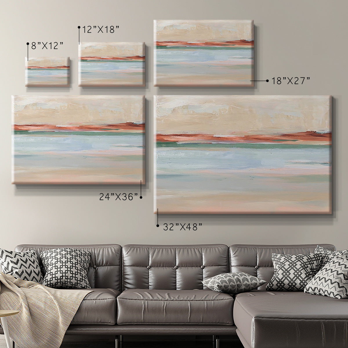 Sienna Horizon II Premium Gallery Wrapped Canvas - Ready to Hang