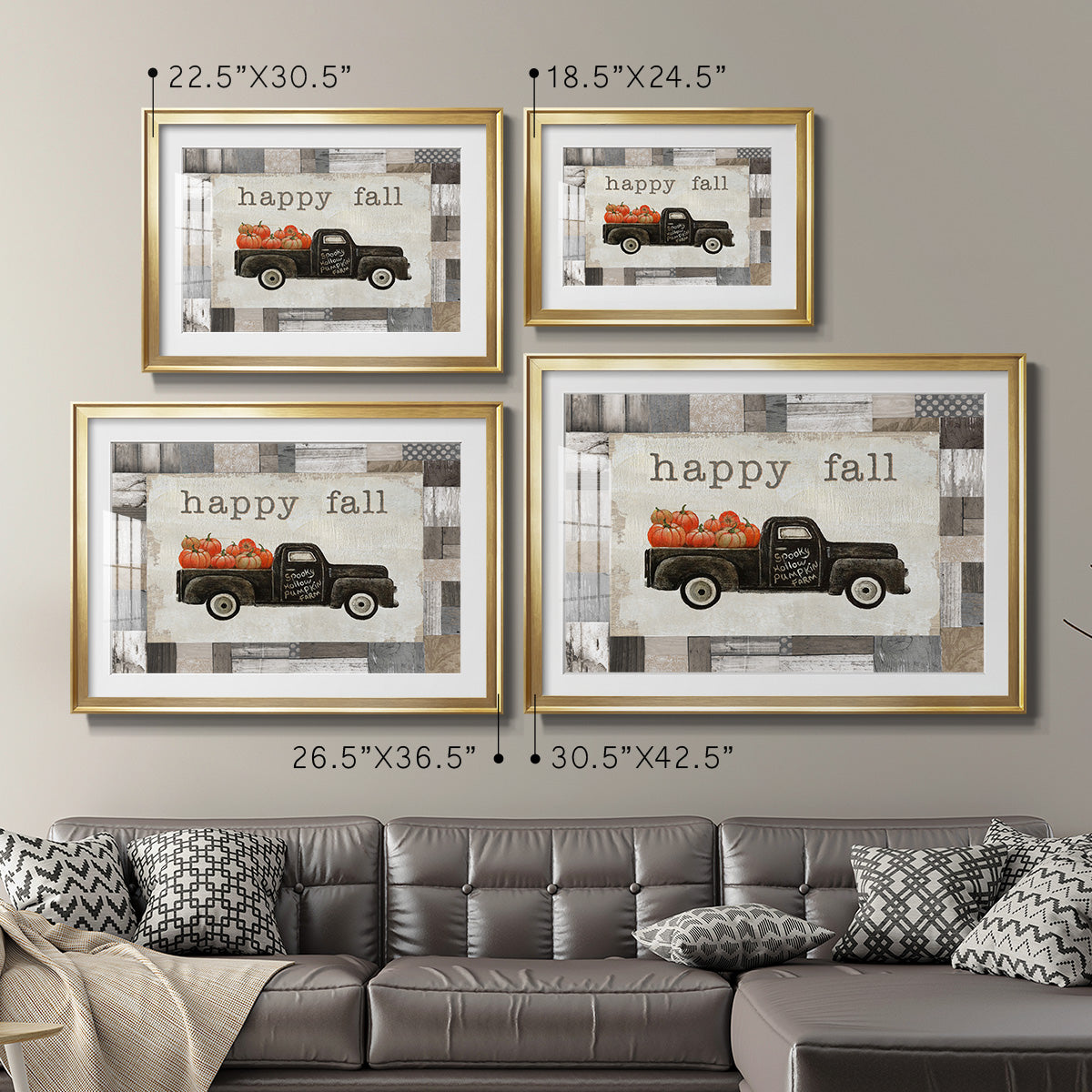 Spooky Hollow Farm - Modern Framed Art Print