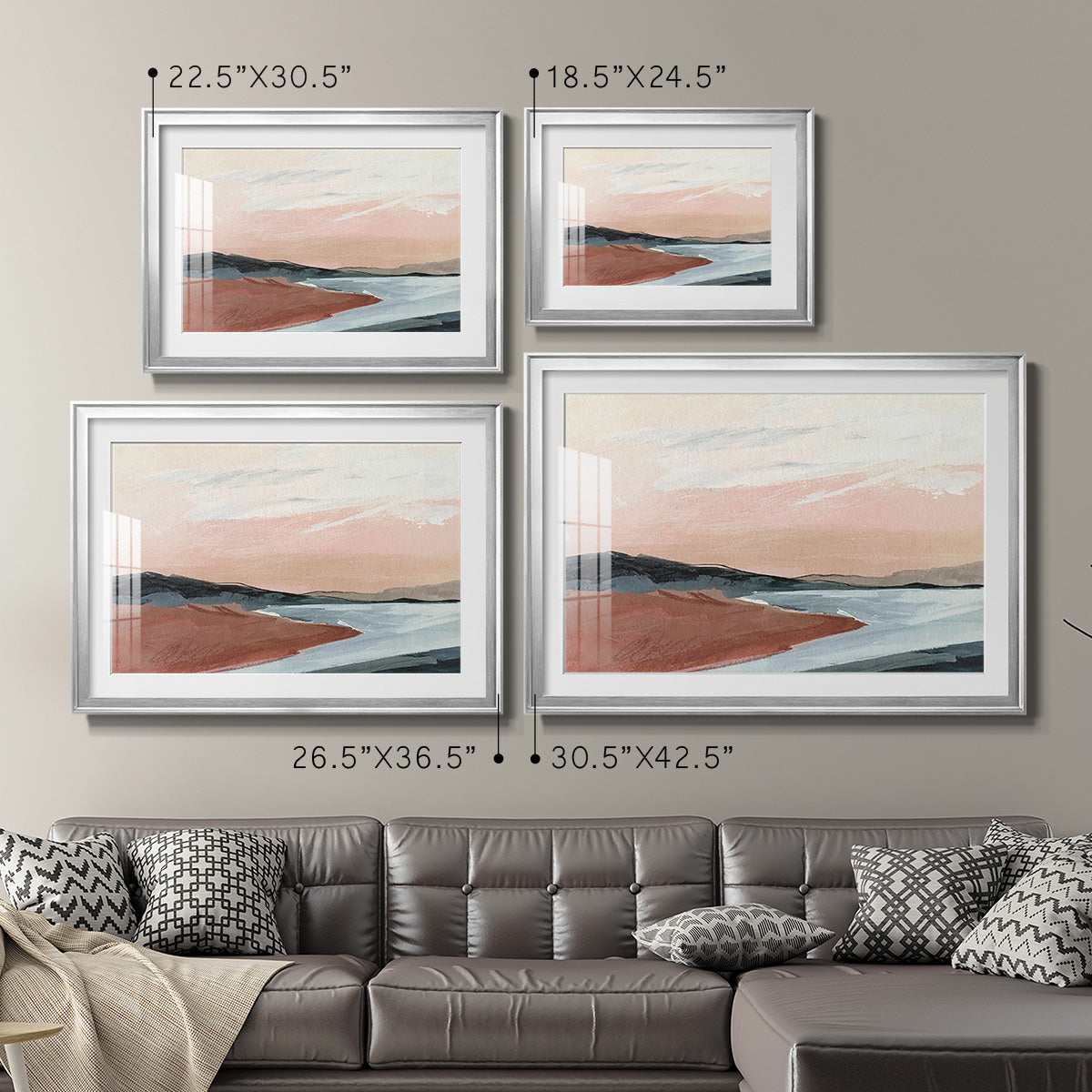 Paynes Coast I - Modern Framed Art Print