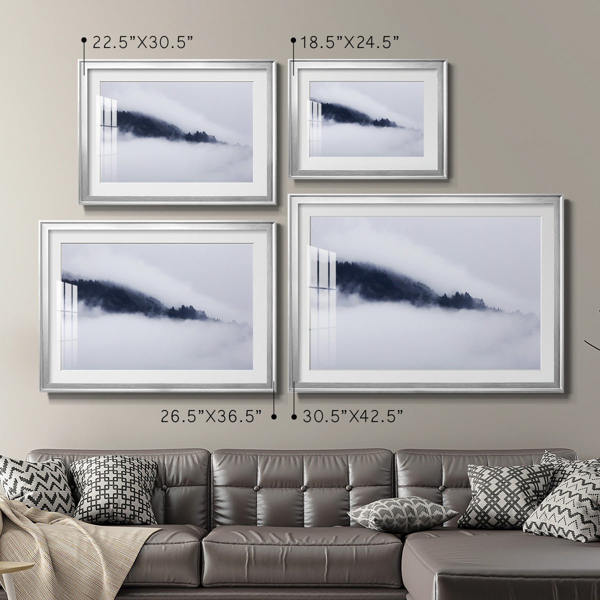 In the Clouds - Modern Framed Art Print