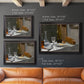 Impressionist still life with wine and bread by Claude Monet in an ornate black frame with gilded inner detail shown in multiple size options.