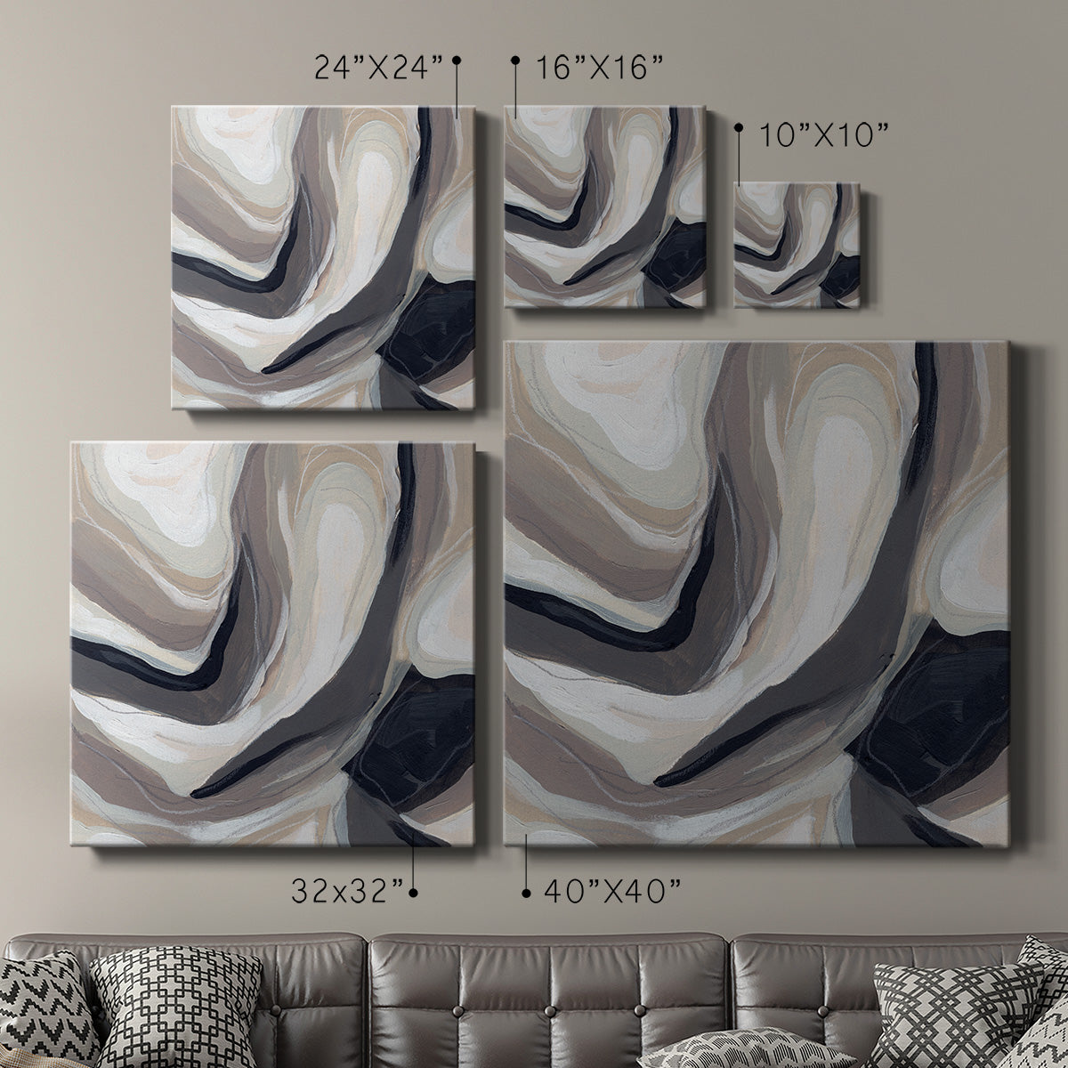 Stone Ripple III - Canvas Art Print