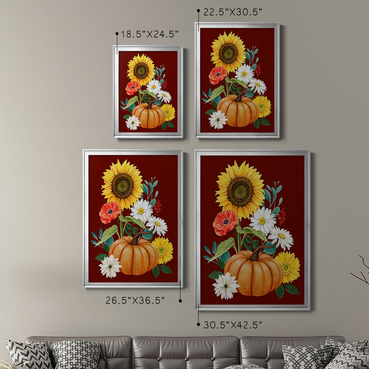 Beautiful Fall II - Modern Framed Canvas Print